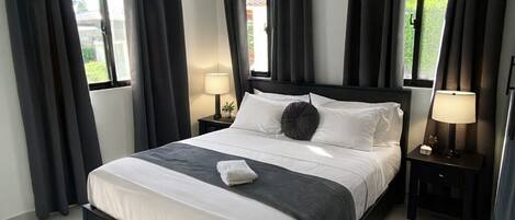 2 多间卧室、熨斗/熨衣板、WiFi、床单