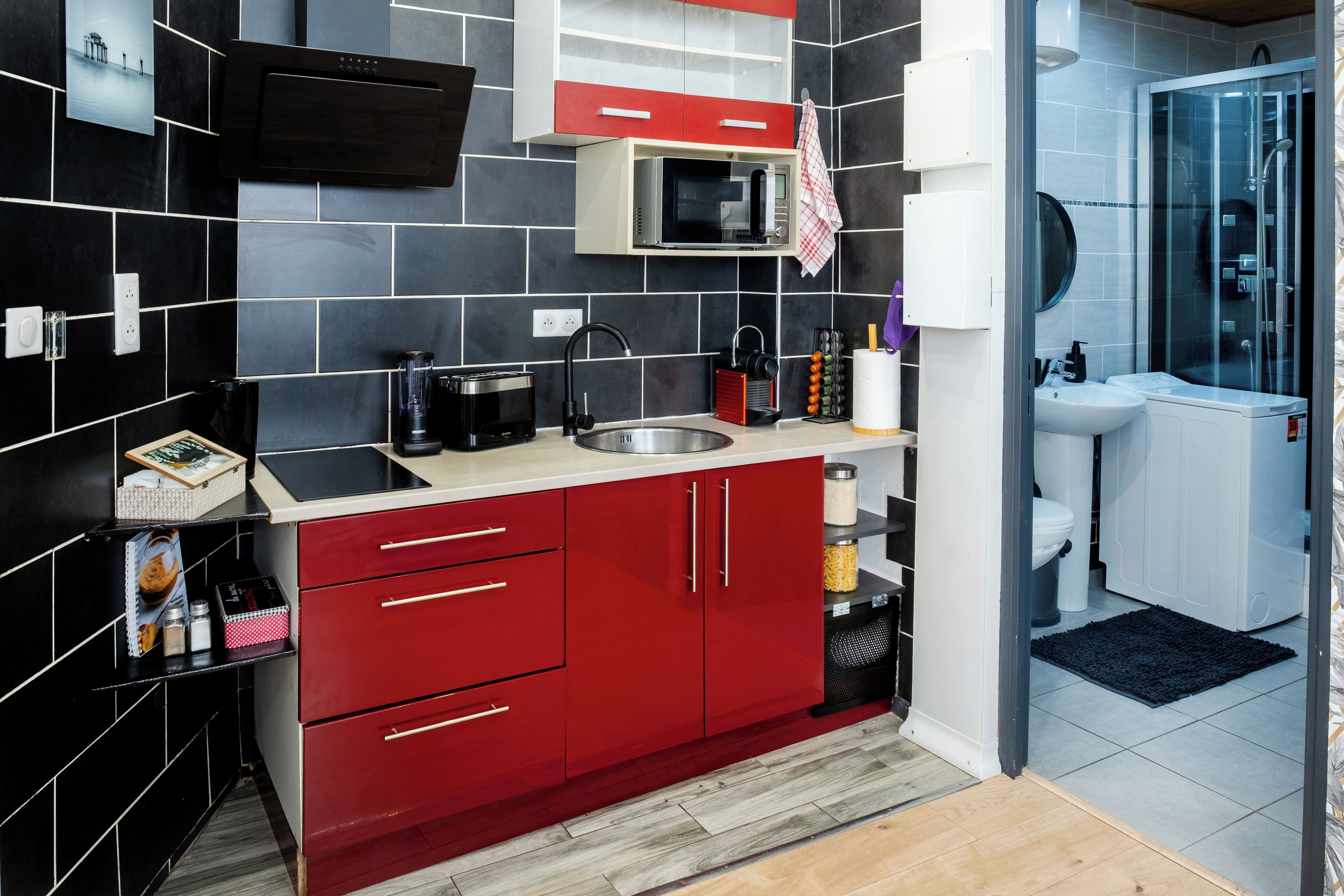 Mikrobølgeovn og kokeplater