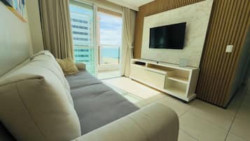 Leilighet – comfort, 2 soverom, lanai, strandutsikt | Oppholdsområde