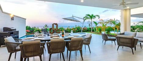 Apartamento, 3 quartos, piscina particular, vista para o oceano | Lounge