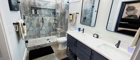 Shower, hair dryer