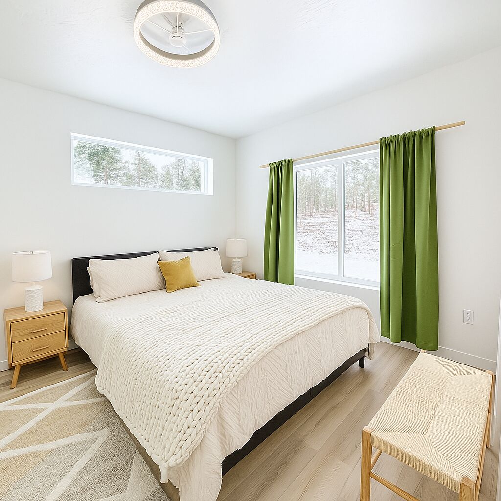 2 bedrooms, desk, travel cot, free WiFi