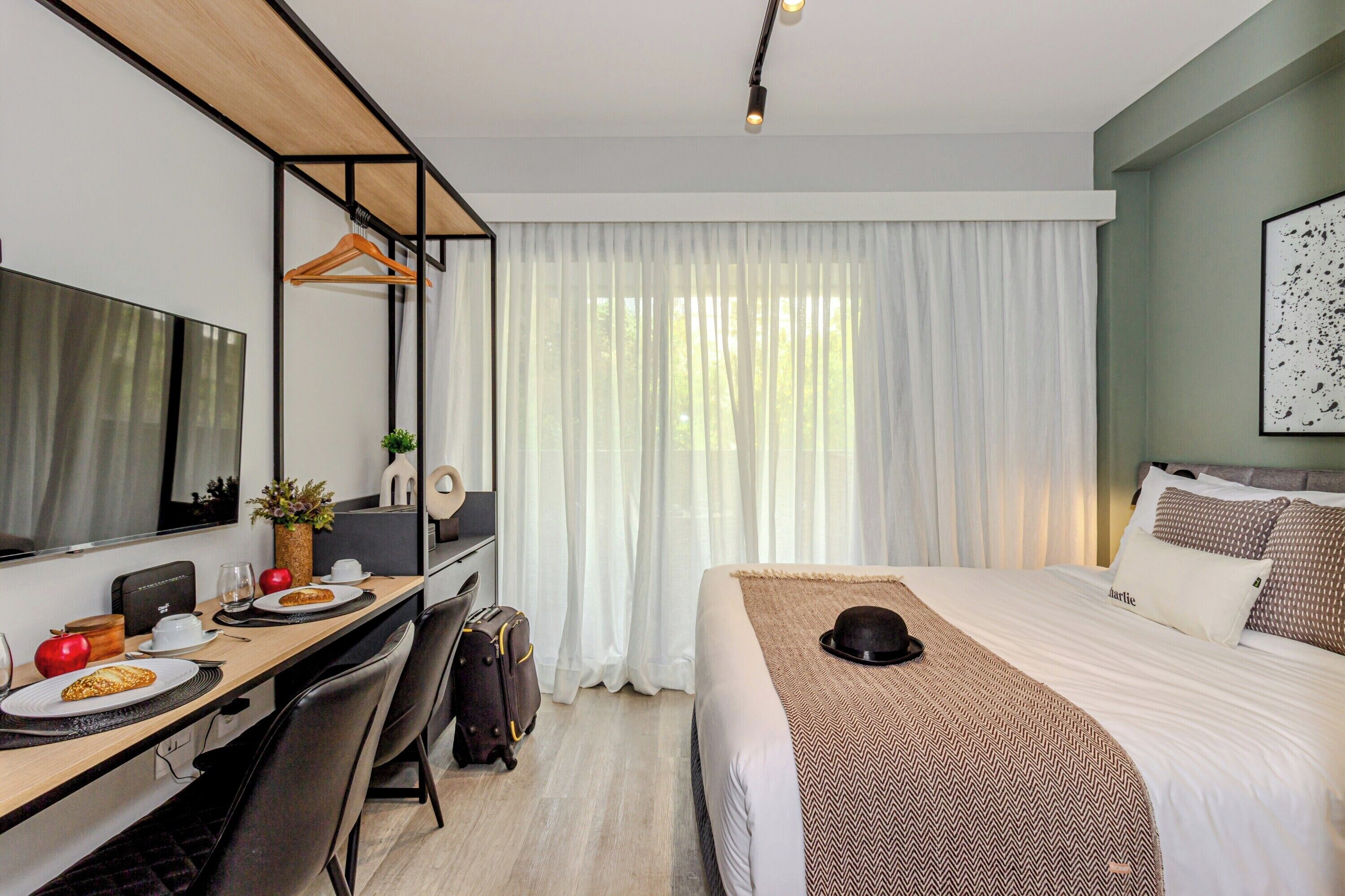 Studio Superior Casal com Varanda NR | Ropa de cama hipoalergénica y decoración individual