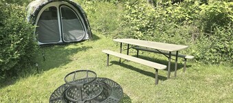 Ready-to-Camp Tent Site - Glamping Tent Site with Queen Air Mattress