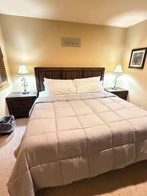 2 bedrooms, iron/ironing board, WiFi, bed sheets