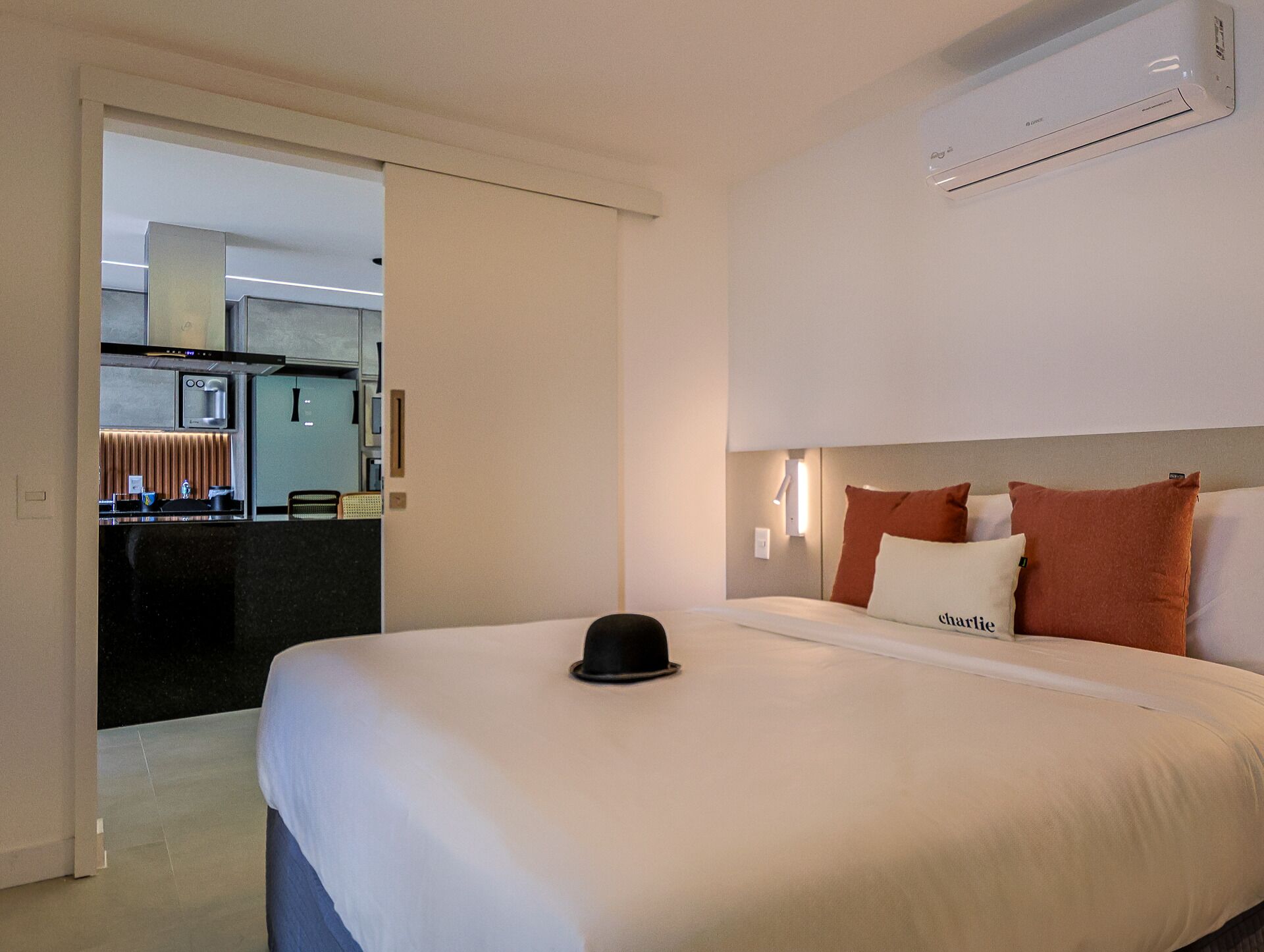 Hypo-allergenic bedding, individually decorated, individually furnished