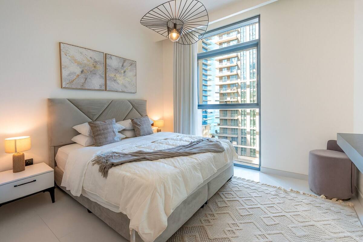 Luxury-Apartment, 1 Schlafzimmer, Balkon | Verdunkelungsvorhänge, Bügeleisen/Bügelbrett, kostenloses WLAN