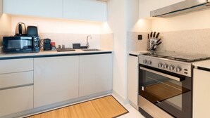 Luxury Apartment, 1 Bedroom, Balcony | Private kitchen - Pure Voyage Beachfront (Dubai)