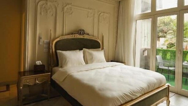 Classic Double Room, Balcony, Pool View | In-room safe, blackout drapes, soundproofing, iron/ironing board - The H Zamalek Suites (Cairo)