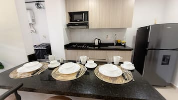 Appartamento Comfort, balcone, vista montagna | Cucina privata
