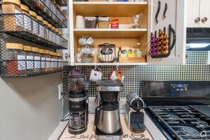 Microwave, oven, stovetop, dishwasher
