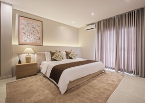 Superior appartement | Lakens van Egyptisch katoen, luxe beddengoed, donsdekens