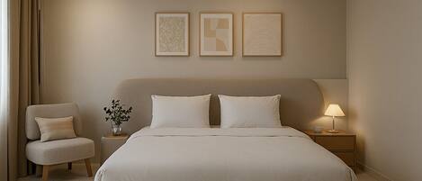 Egyptian cotton sheets, premium bedding, down duvets, memory-foam beds