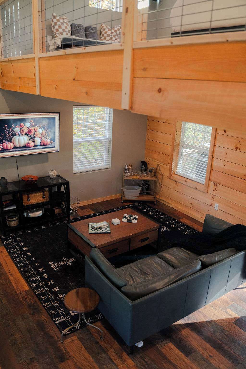 Ferienhütte, Mehrere Betten, Terrasse (The Treetop) | Wohnbereich