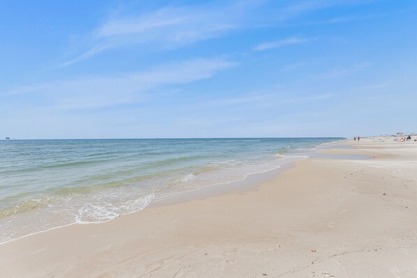 On the beach