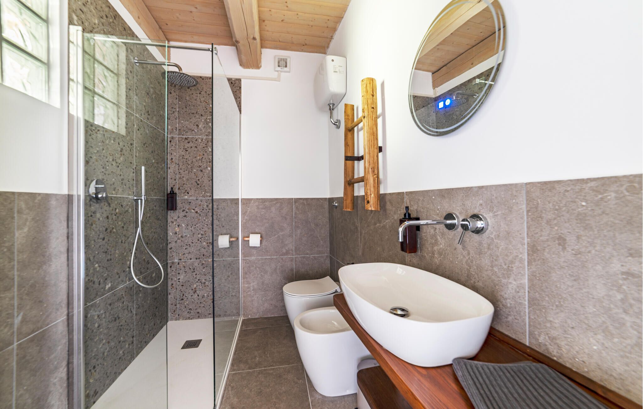 Shower, hair dryer
