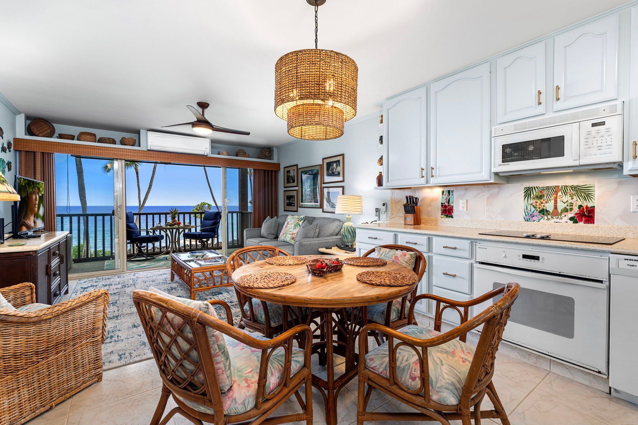 Condo, 1 Queen Bed with Sofa bed, Lanai, Ocean View (Kona Isle E21) | Interior