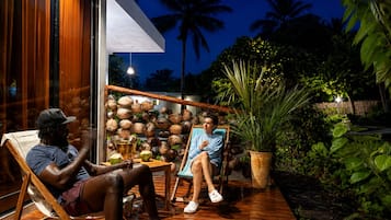 Klassieke tweepersoonskamer, uitzicht op tuin | Terras