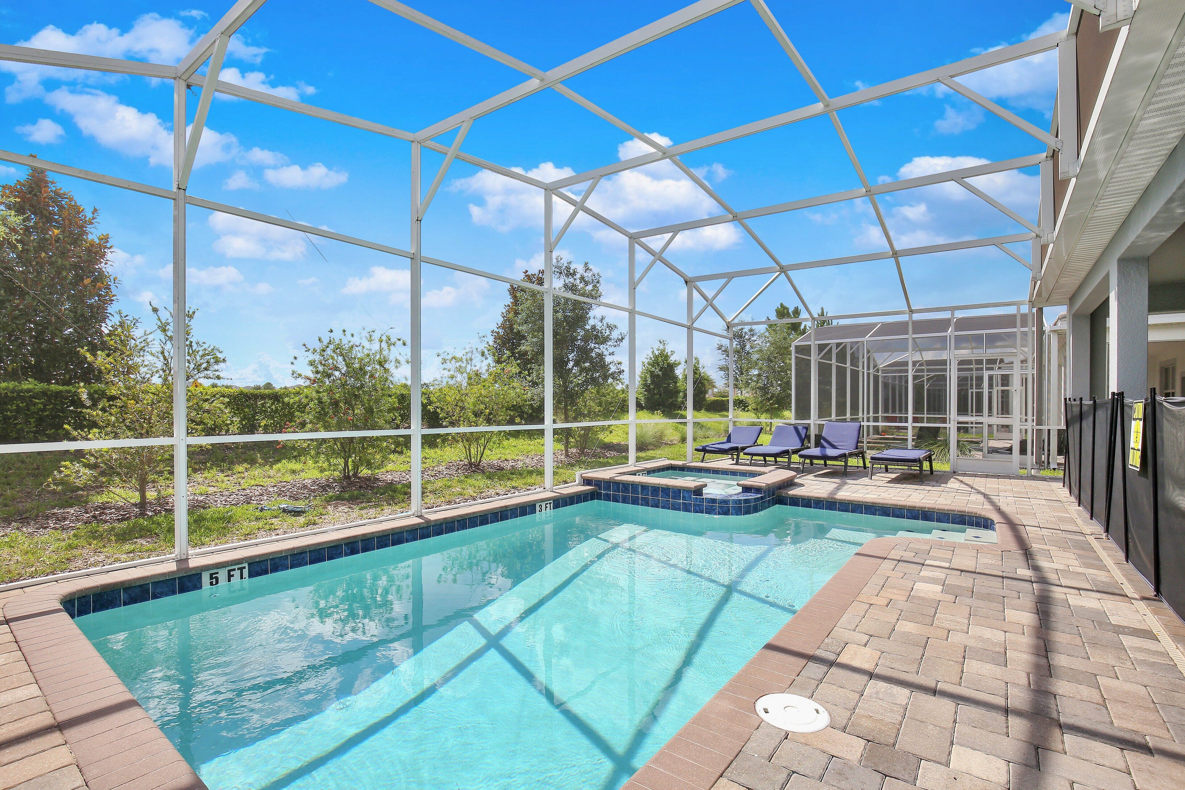 Indoor pool, a heated pool
