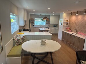 Microwave, oven, stovetop, dishwasher