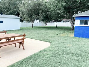 屋外ダイニングエリア