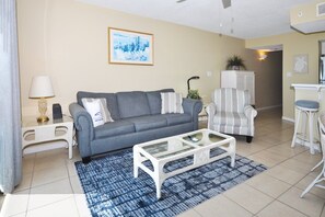 TV - Gulf Dunes 306 • Amazing Direct Ocean View, 3rd Floor Beach Condo, Tennis, Free Beach Service (Fort Walton Beach)