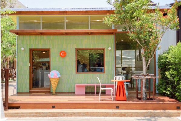 Fassade der Unterkunft