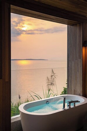 Doppia Luxury, balcone, vista mare | Vista dalla camera