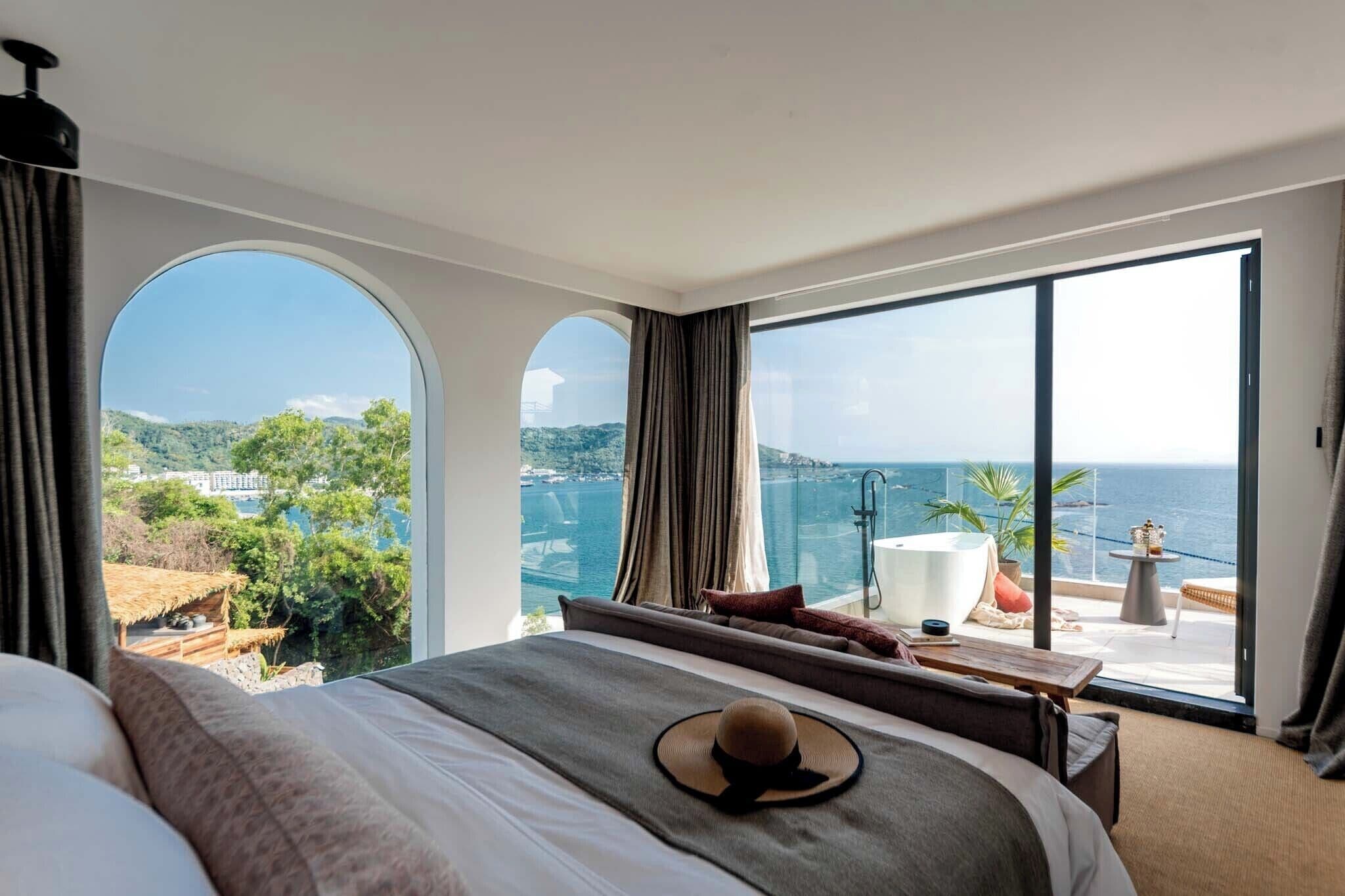 Romantisches Doppelzimmer, Balkon, Meerblick