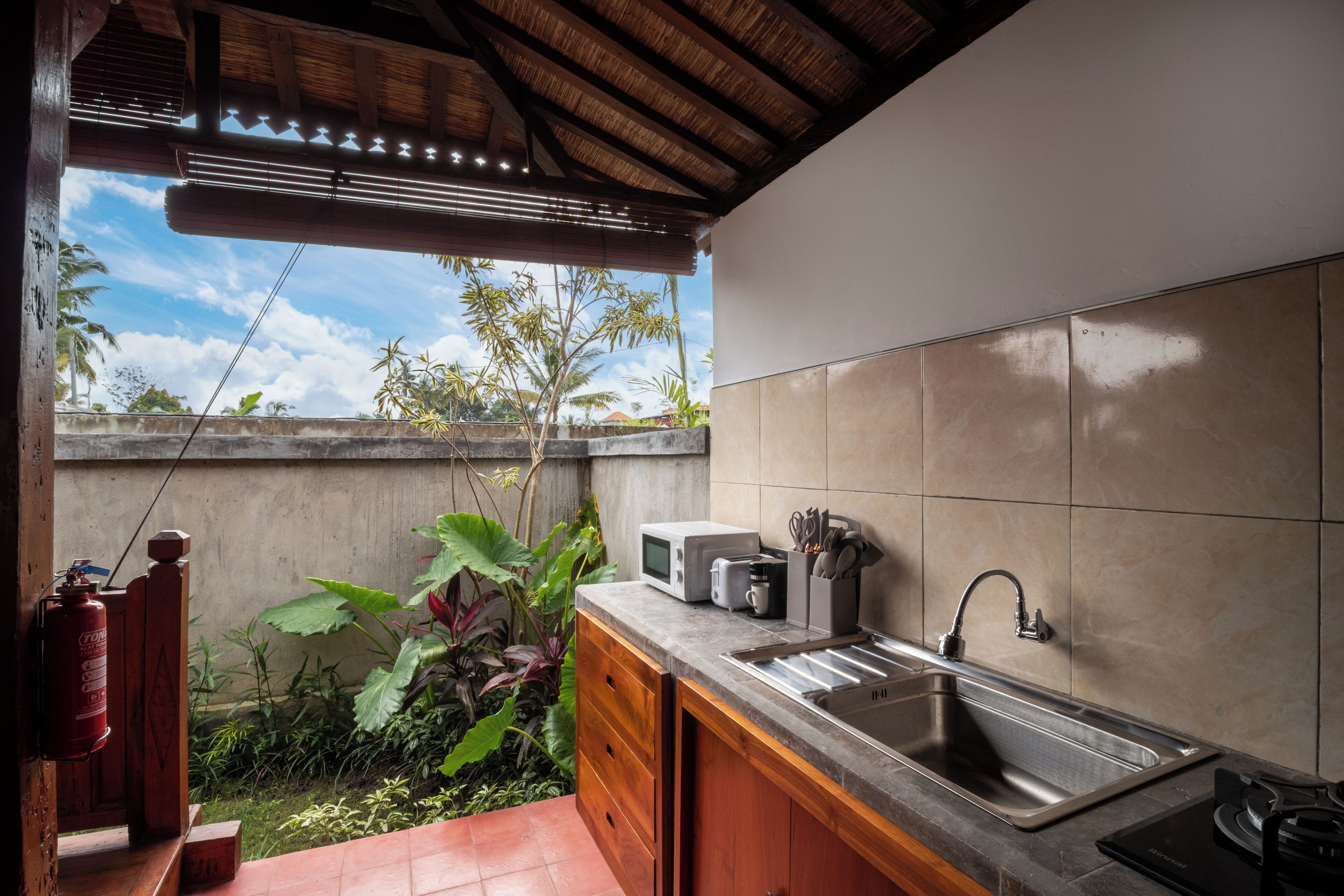 Romantic Villa, Private Pool, Pool View | Private kitchen | Full-size fridge, microwave, stovetop, electric kettle