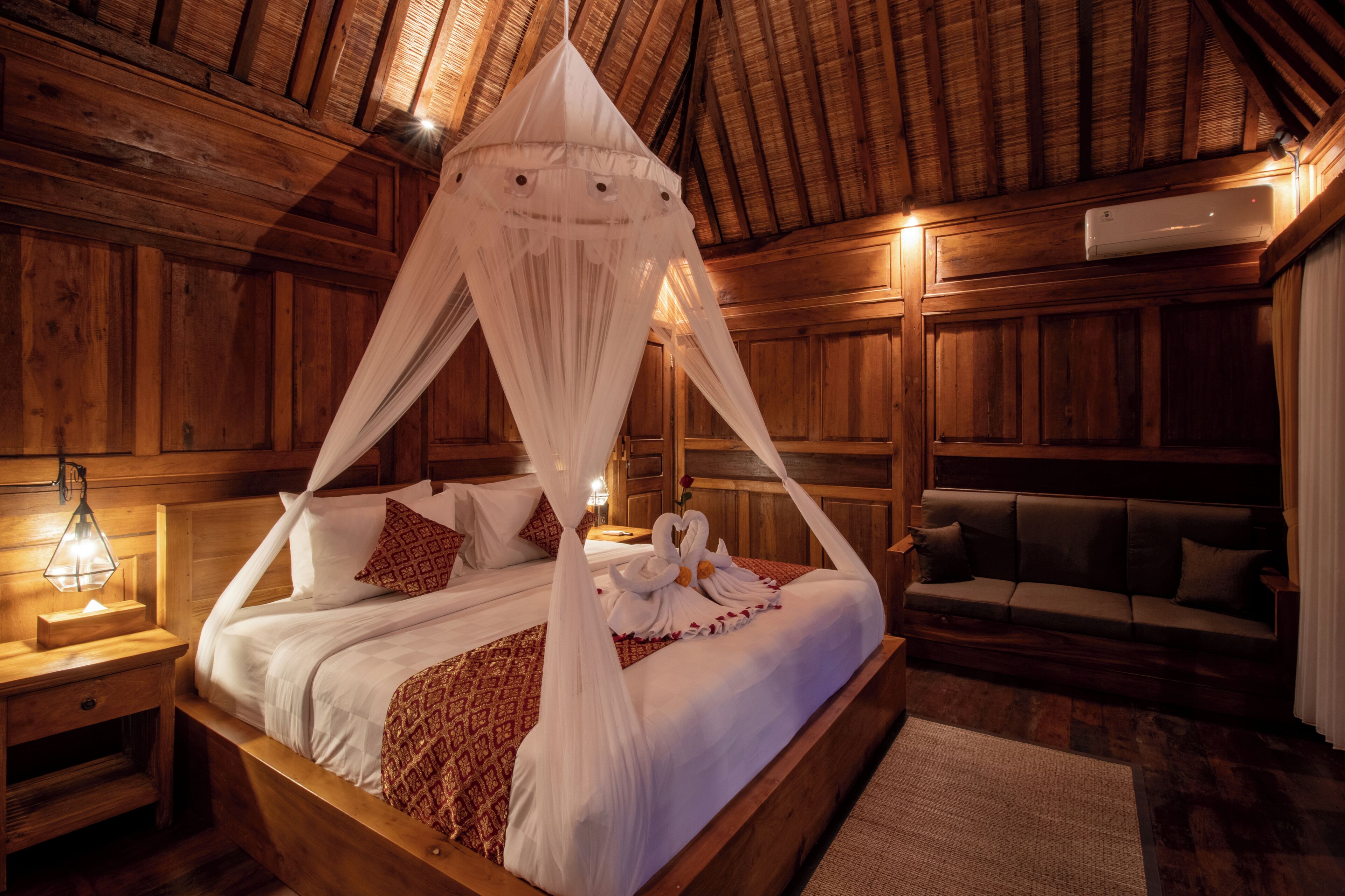 Romantic Villa, Private Pool, Pool View | Minibar, in-room safe, desk, laptop workspace