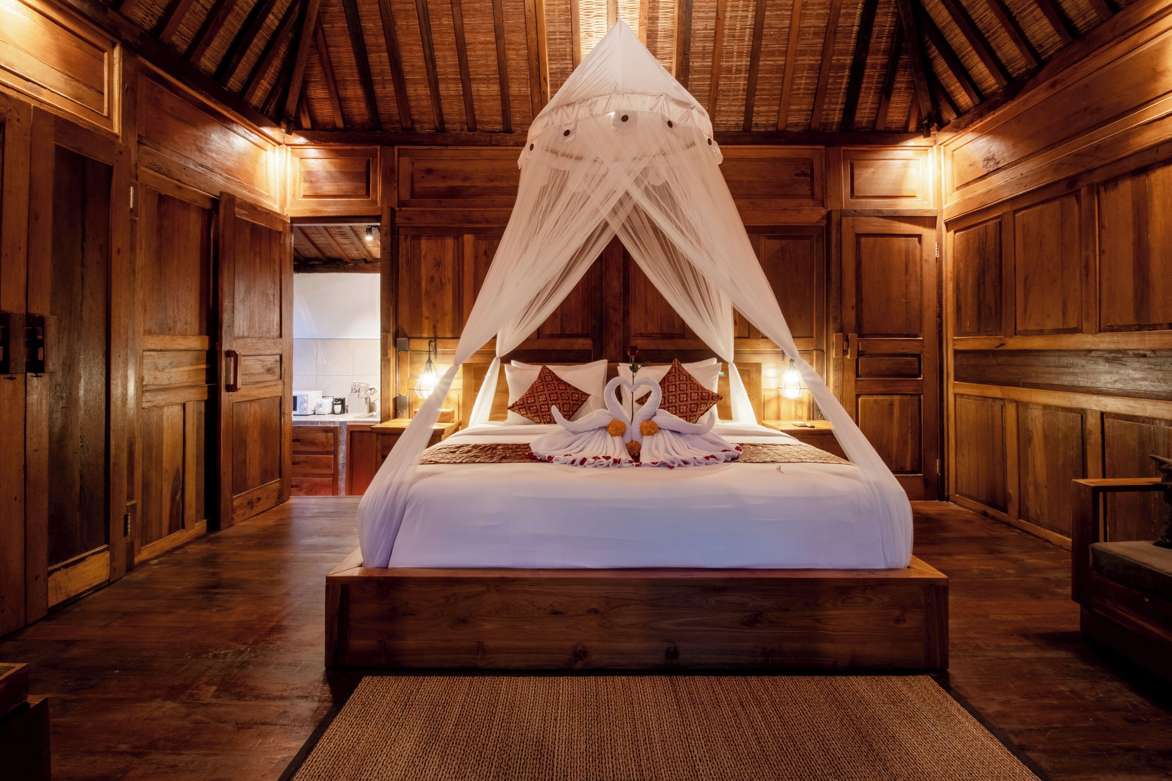 Romantic Villa, Private Pool, Pool View | Minibar, in-room safe, desk, laptop workspace