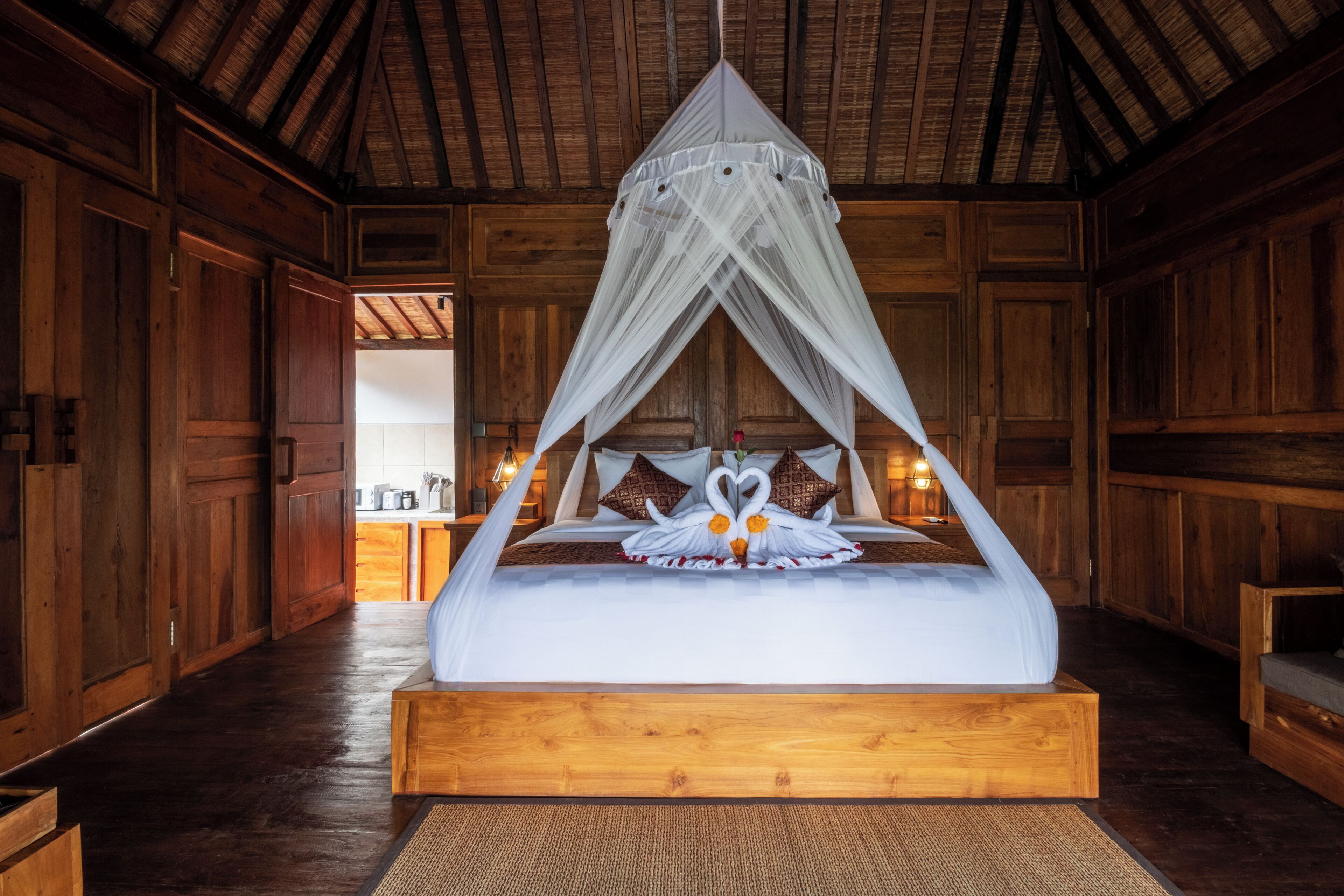 Romantic Villa, Private Pool, Pool View | Minibar, in-room safe, desk, laptop workspace