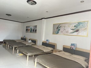 Comfort Quadruple Room, City View | Living area | Computer monitors - FUBON World (Vientiane)