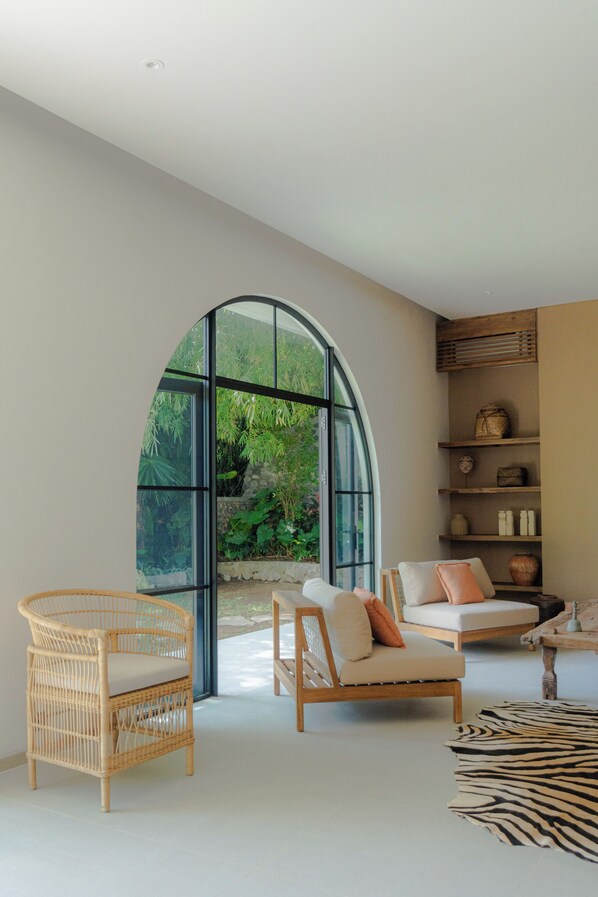 Luxury Villa, Private Pool, Garden View | Living area