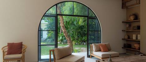 Luxury Villa, Private Pool, Garden View | Living area