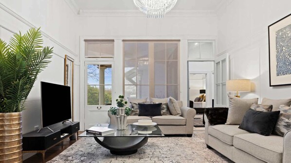 TV, fireplace, stereo, offices