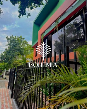 Façade de l’hébergement