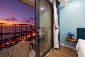 Premium bedding, down comforters, pillowtop beds, free minibar