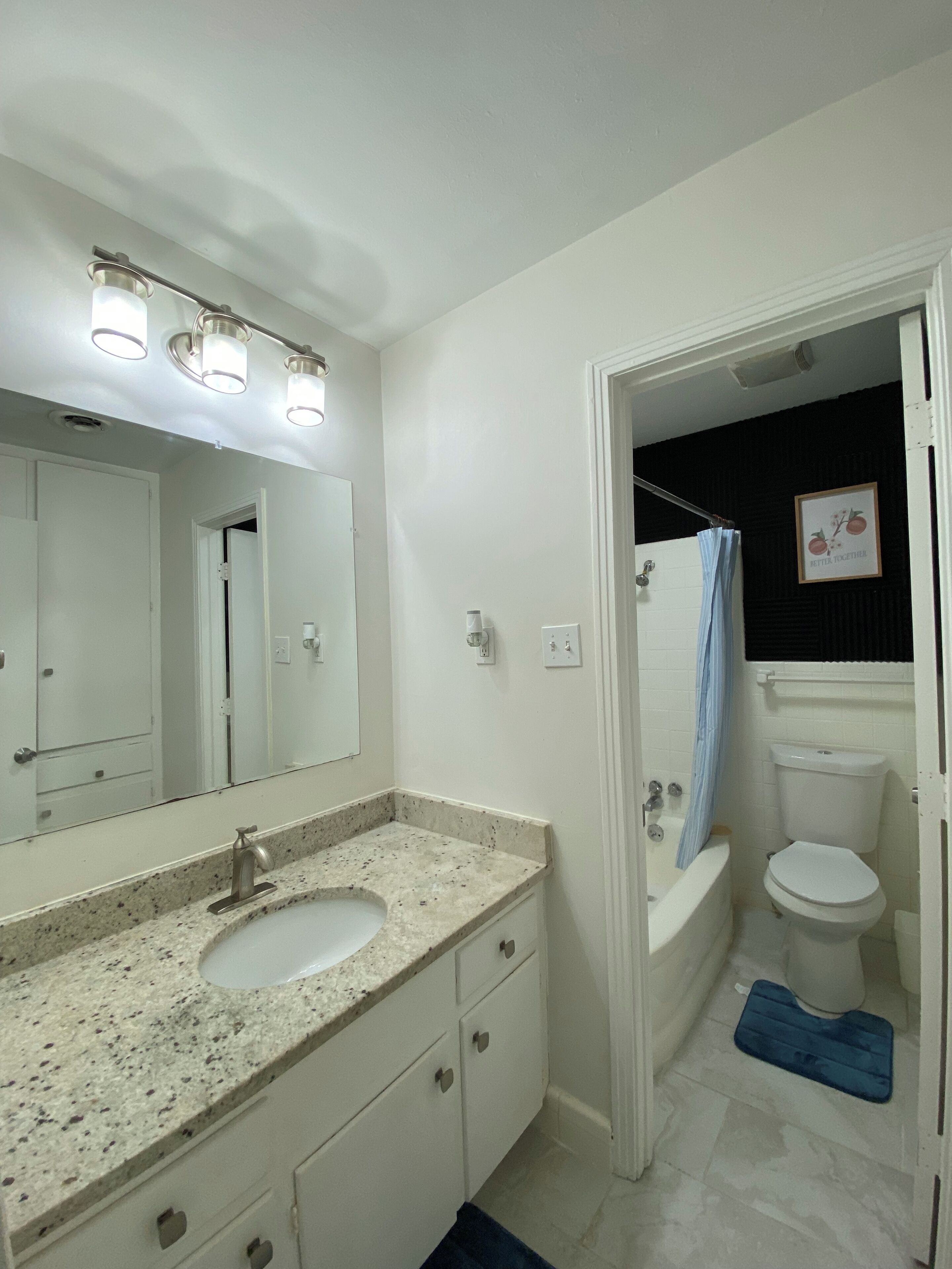 Towels, soap, toilet paper