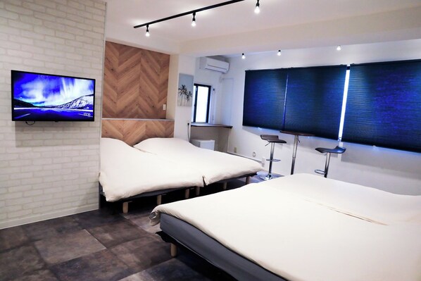 1 غرفة نوم ومكواة/لوح كي وواي فاي مجانًا وملاءات أسرّة