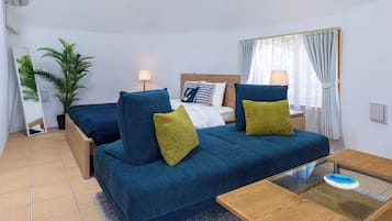 1 habitación, tabla de planchar con plancha, wifi gratis y ropa de cama