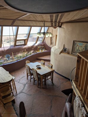 Dining - SolShip, An Original Earthship in Tres Piedras (Tres Piedras)