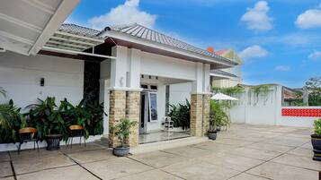 Fassade der Unterkunft