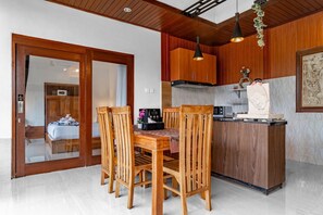 Villa, 2 Bedrooms, Private Pool | Private kitchen | Microwave, stovetop, cookware/dishes/utensils - Wa.Tu Villa Ubud (Ubud)