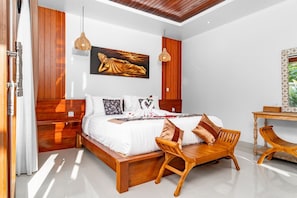 Villa, 3 Bedrooms, Private Pool | In-room safe, desk, laptop workspace, free WiFi