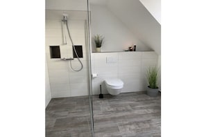 Shower, hair dryer
