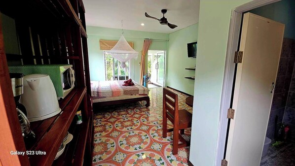 Huone, 1 makuuhuone, näköala puutarhaan | 1 makuuhuone