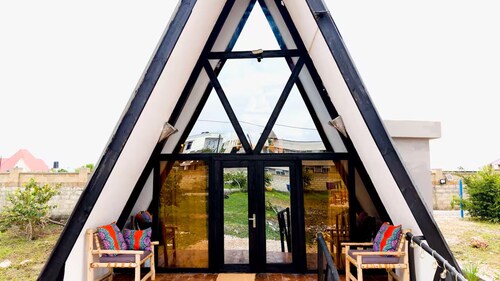 Eco A-Frame Cabin for 4 near Nungwi & Kendwa