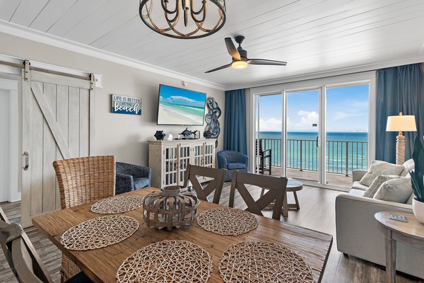 Gulf Views from Living Room and Master Bedroom, Fully Remodeled, Well Decorated, Full Stocked Condo - Beach Gear, Chef's Kitchen, Nintendo Switch with Mario Cart, and more!